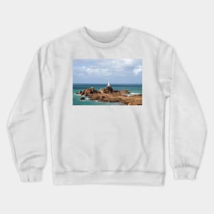 Corbiere lighthouse, Jersey Crewneck Sweatshirt